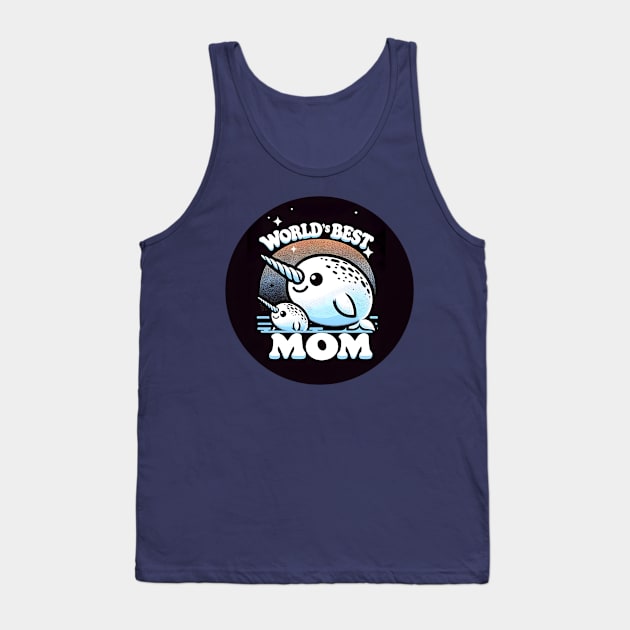 World's Best Narwhal Mom Tee Tank Top by 20th Century Tees